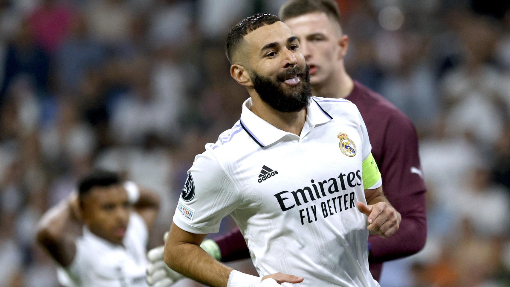 Karim Benzema, en el Real Madrid  - Shakhtar Donetsk de la Champions League 2022/2023