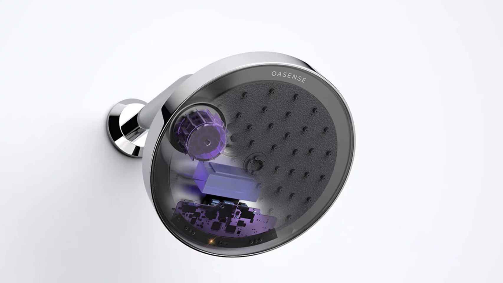 Las tecnologías del interior de la ducha inteligente.