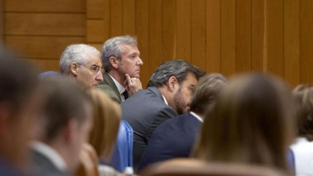 Alfonso Rueda en el pleno de este miércoles.