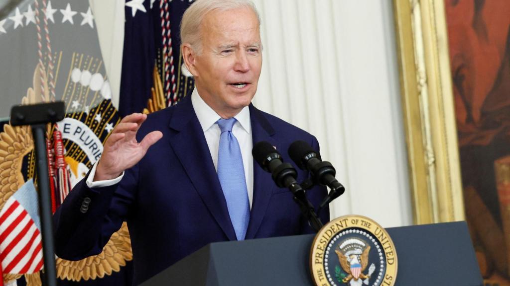 Joe Biden, durante una rueda de prensa en la Casa Blanca.