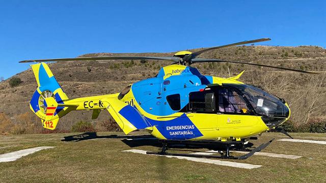 Un helicóptero del Sacyl