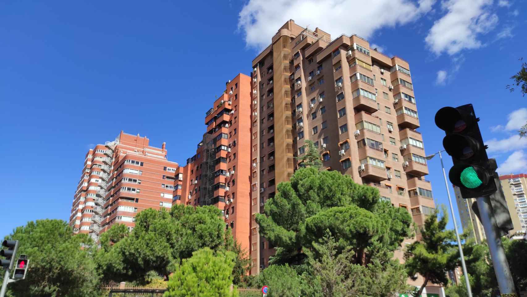 Edificios de viviendas en Madrid.