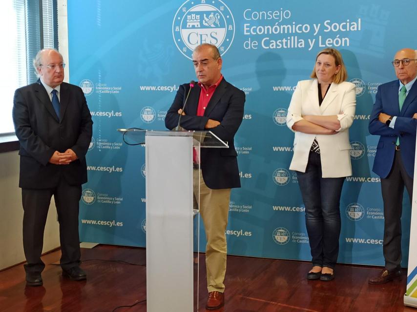 El presidente de la Plataforma Nacional del Tercer Sector de España, Luciano Poyato, hoy en el CES