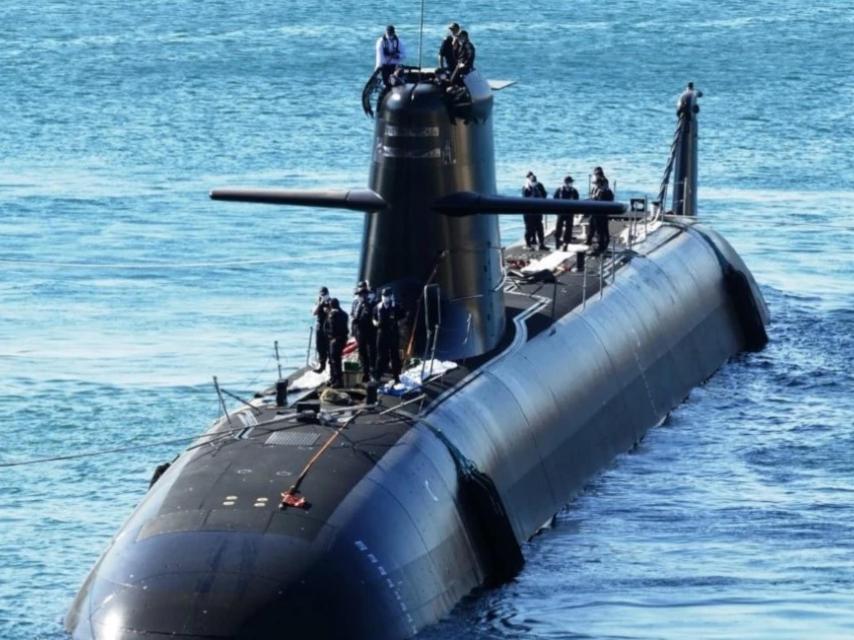El submarino S-80 construido en los astilleros que Navantia tiene en Cartagena.