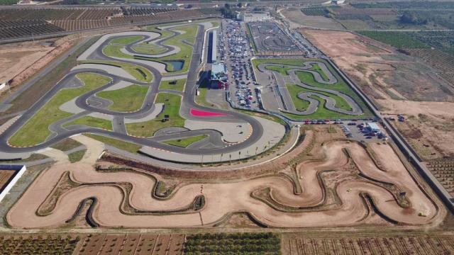 Vista aérea del circuito en el que ha invertido Juan Roig. EE
