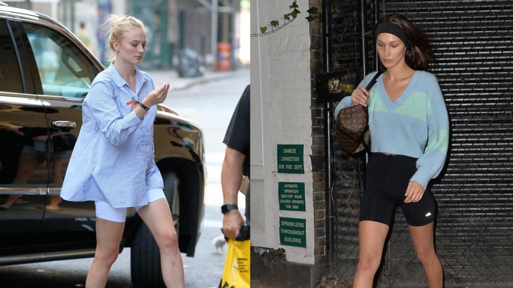 La actriz Sophie Turner y la modelo Bella Hadid siguiendo esta tendencia