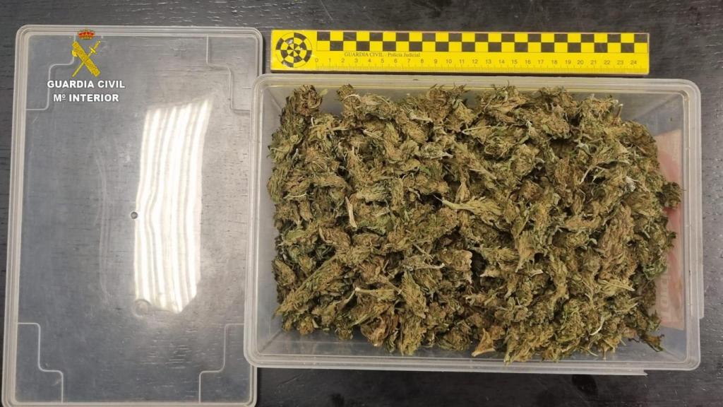 Marihuana incautada a un vecino de Porto do Son