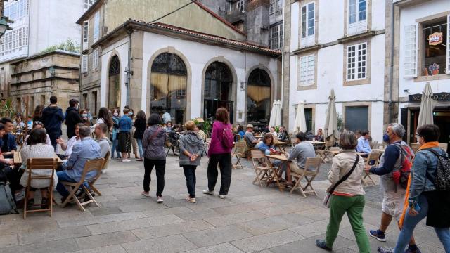 Calle del centro de Santiago