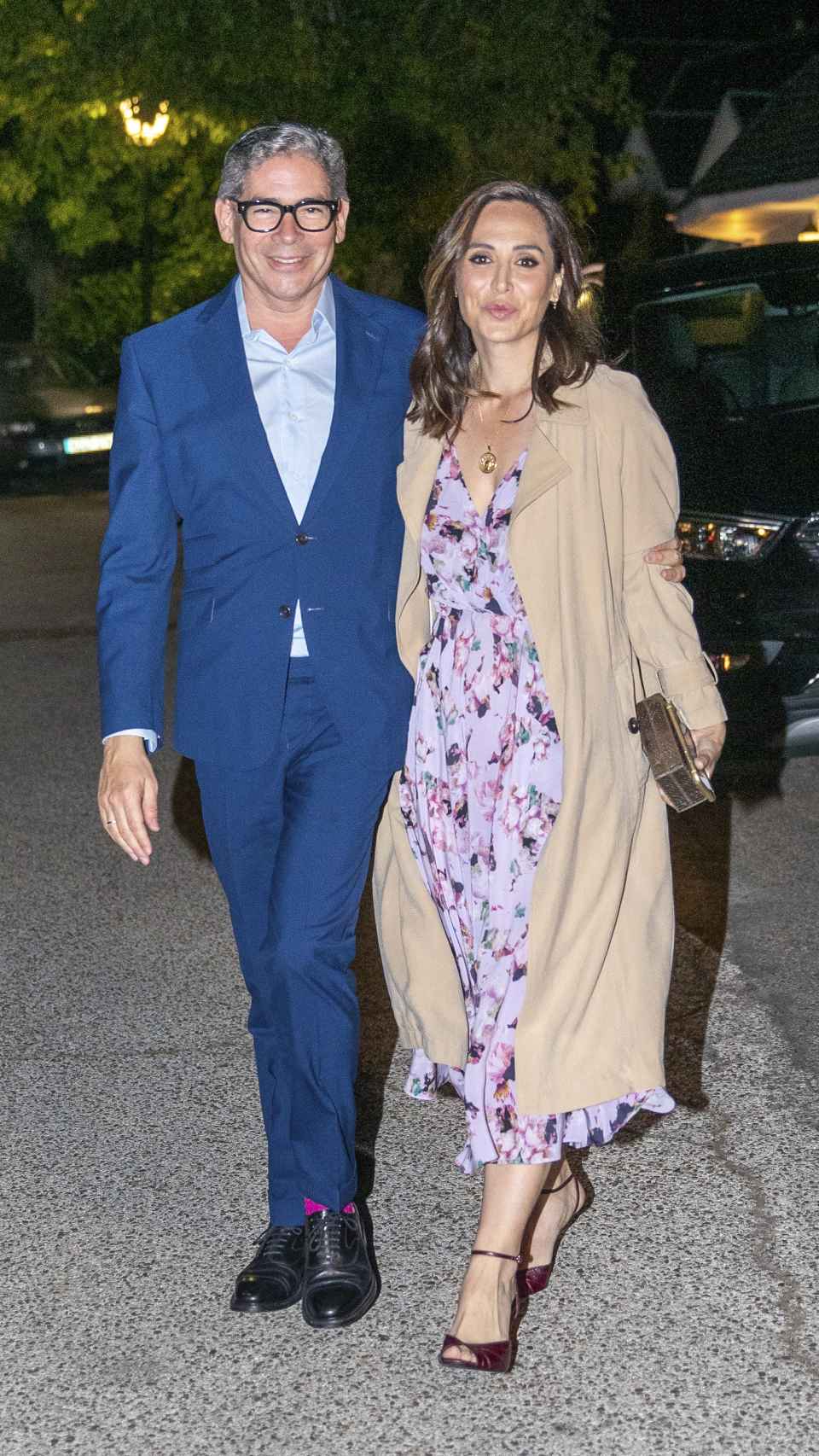 Tamara Falcó junto a su amigo, el escritor Boris Izaguirre, en un evento público en Madrid, en junio de 2019.