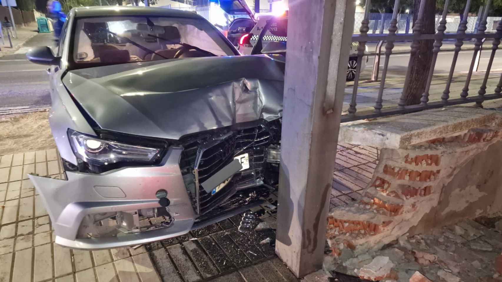 Accidente en Ciudad Real. Foto: Policía Local.