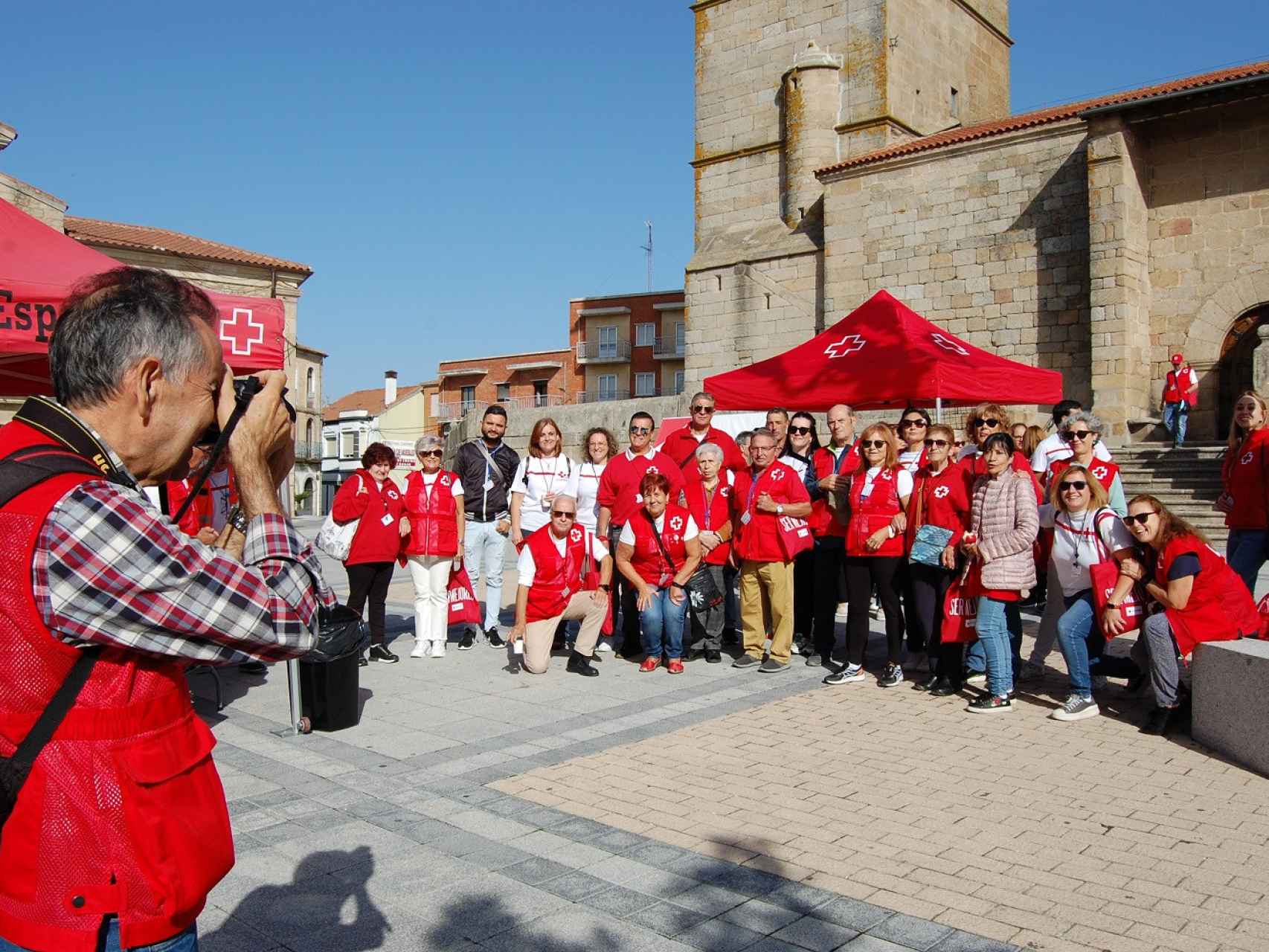 Imagen del evento de Cruz Roja celebrado en la localidad salmantina de Vitigudino este fin de semana.