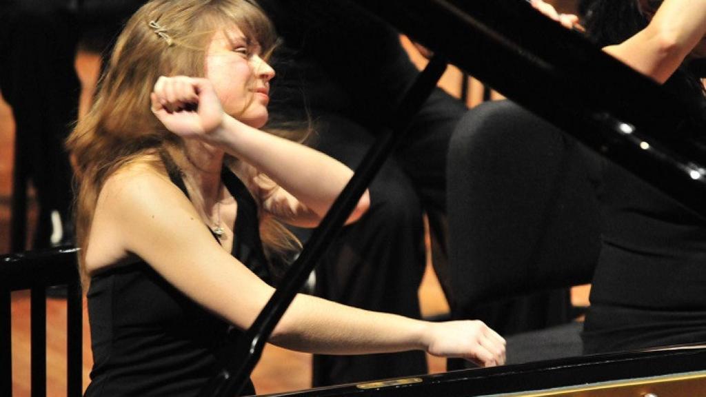 La pianista Anna Fedorova, en una de sus actuaciones.