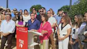 La vicesecretaria general del PSOE y ministra de Hacienda, María Jesús Montero, en un acto celebrado este domingo en Bollullos Par del Condado (Huelva).