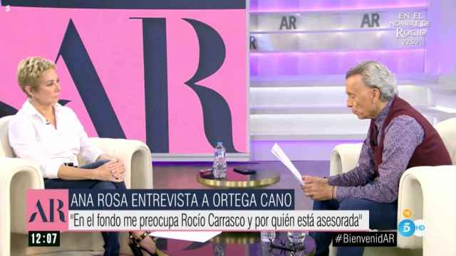 Ortega Cano acude con un guion a 'Ana Rosa' para anunciar que demandará a Rocío Carrasco