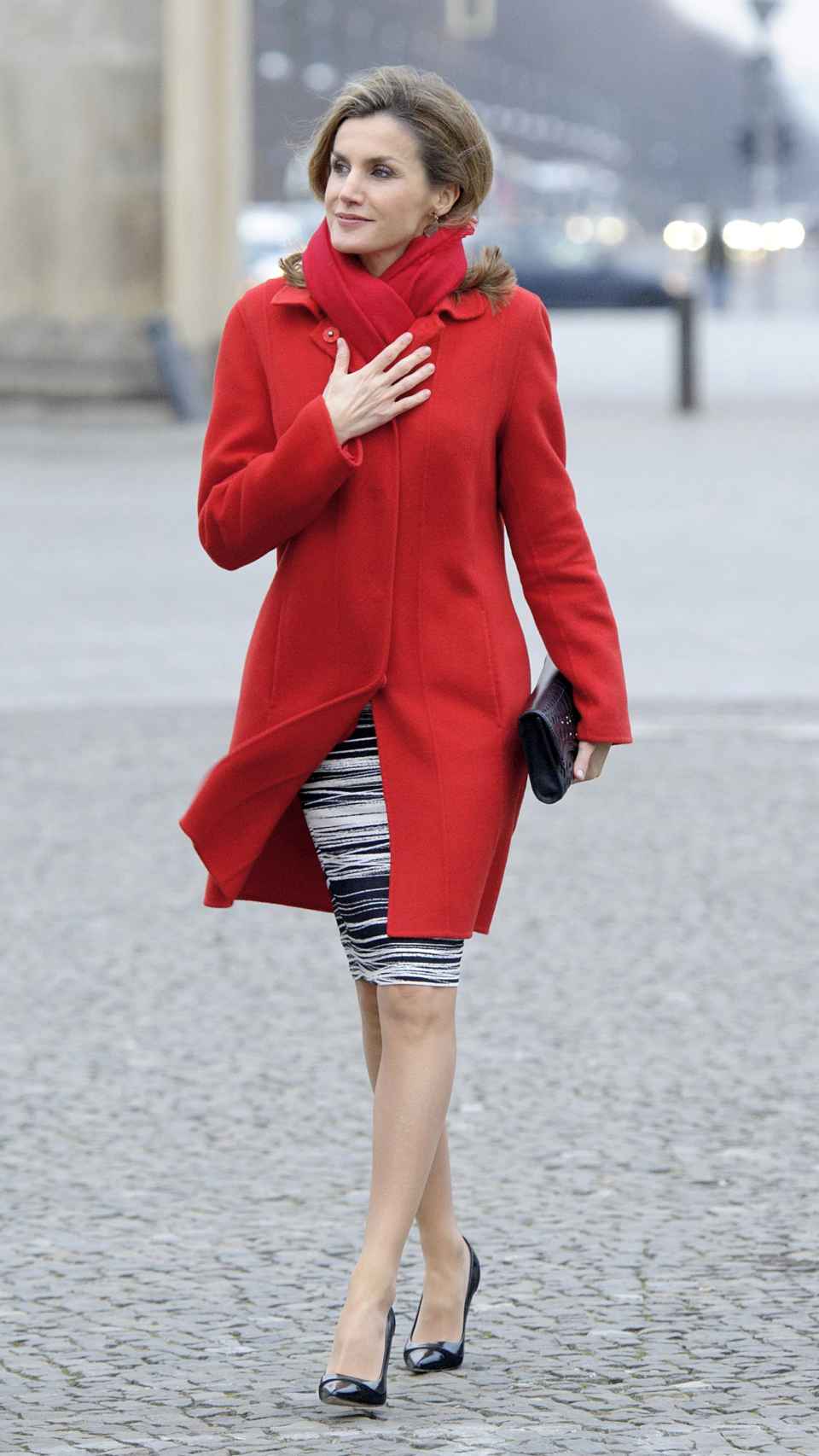 La reina Letizia en un viaje a Alemania en diciembre de 2014.