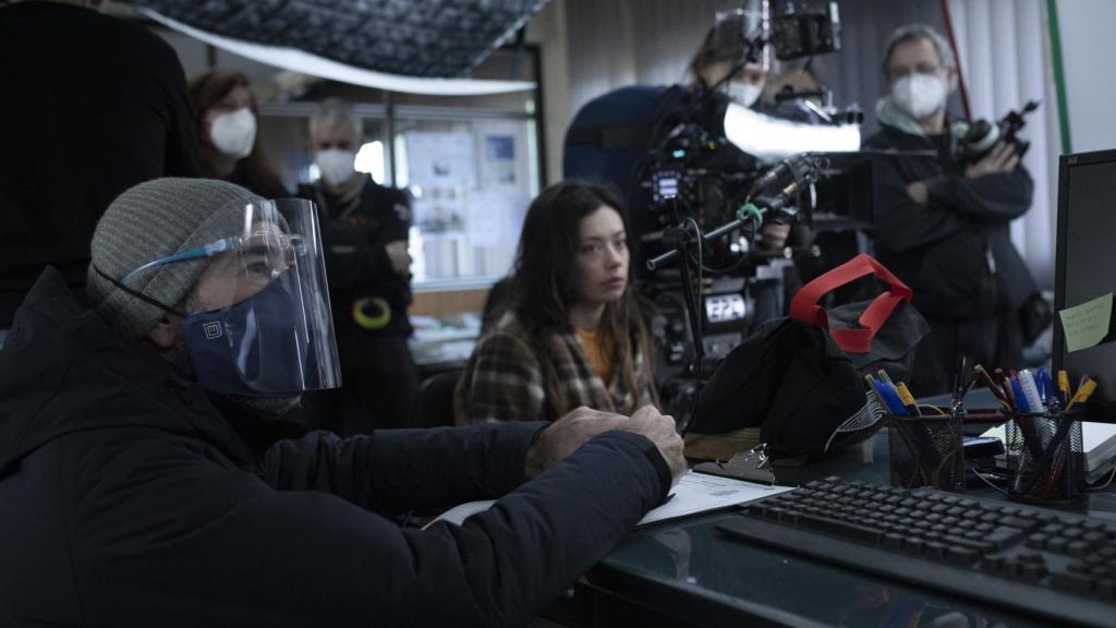 Imagen del rodaje de la película.
