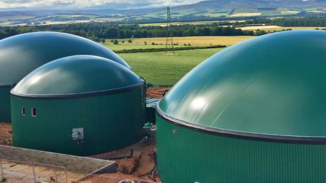 Imagen de archivo de una planta de biogás