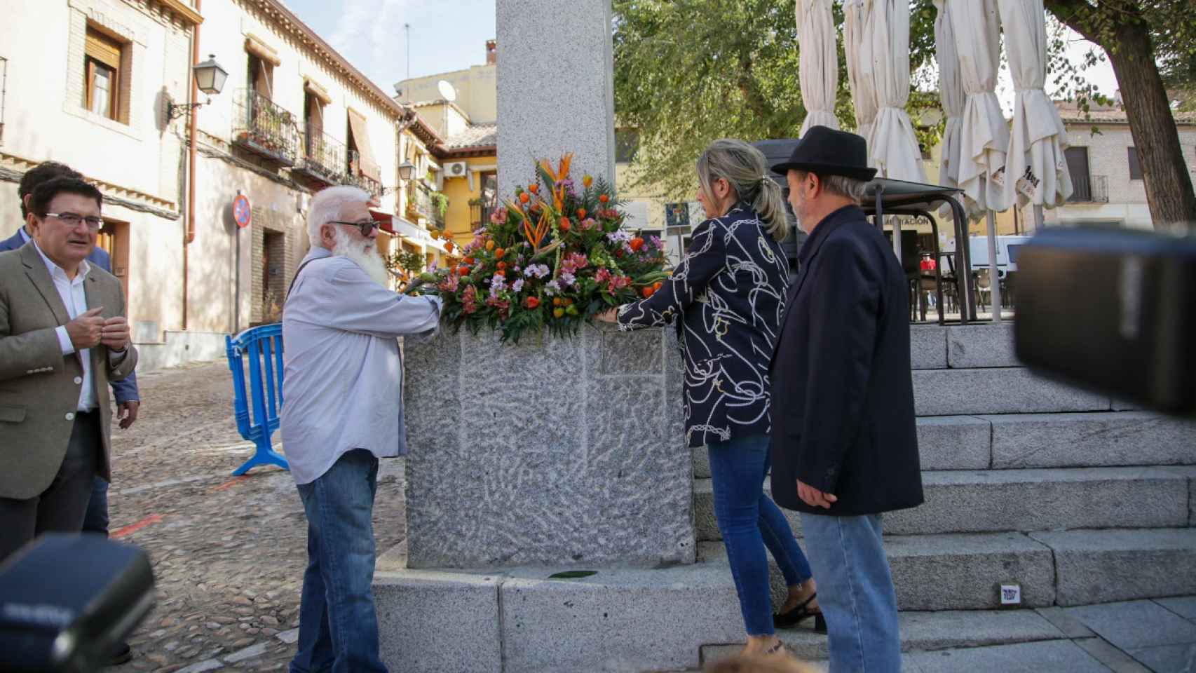 Homenaje a Alberto Sánchez en Toledo. Foto: Twitter @milagrostolon.