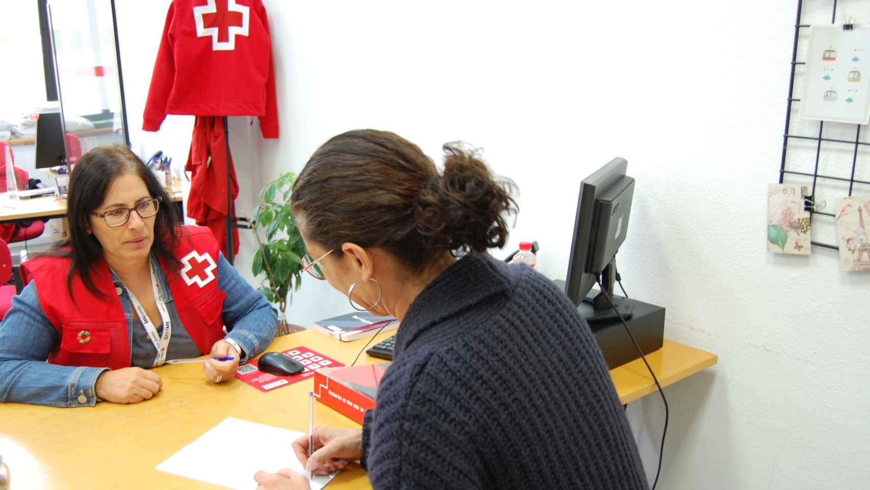 Imagen de una atención de Cruz Roja en Salamanca