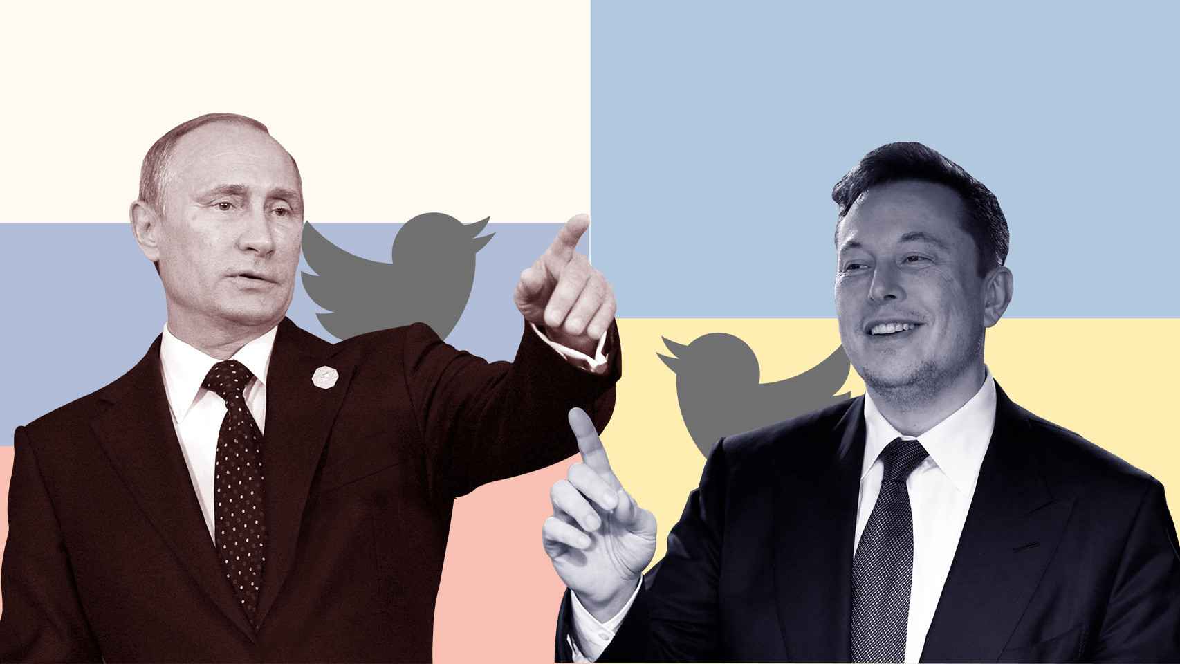 Fotomontaje con Musk y Putin.