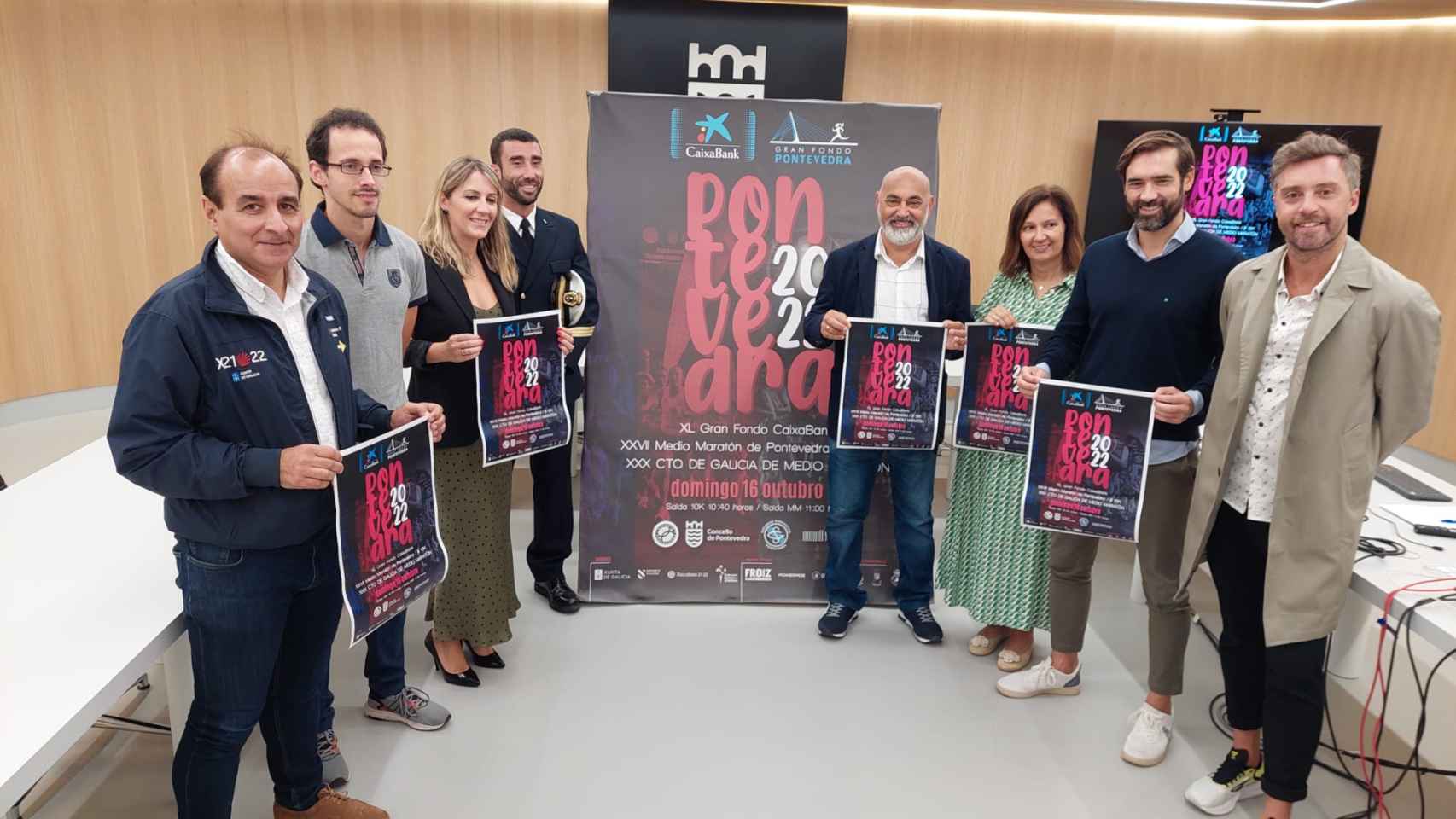 Presentación de la media maratón de Pontevedra.