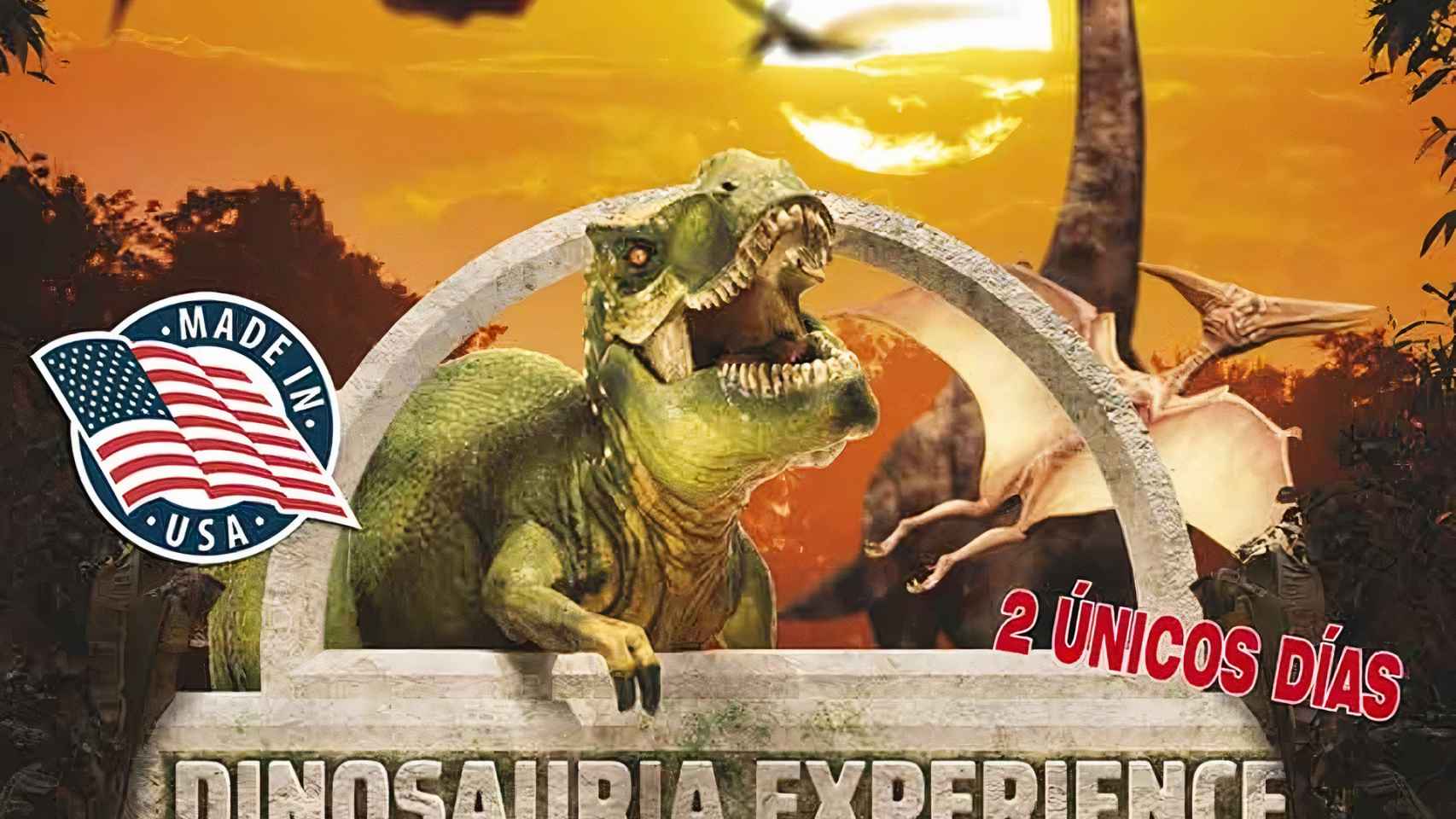 Cartel de ‘Dinosauria Experience’.