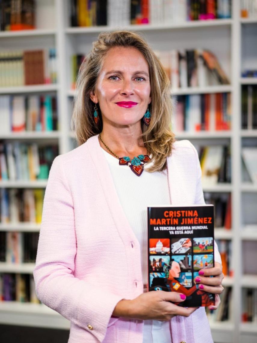 Cristina Martín en una presentación de su último libro