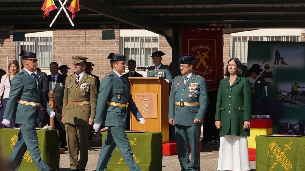 La subdelegada del Gobierno, Alicia Villar, durante los actos conmemorativos de de la festividad de la Virgen del Pilar, patrona de la Guardia Civil. Ical