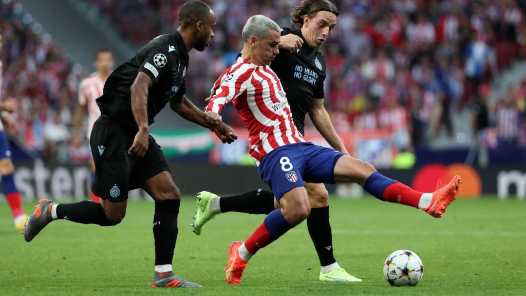 Antoine Griezmann, en el Atlético de Madrid - Club Brujas de la Champions League 2022/2023