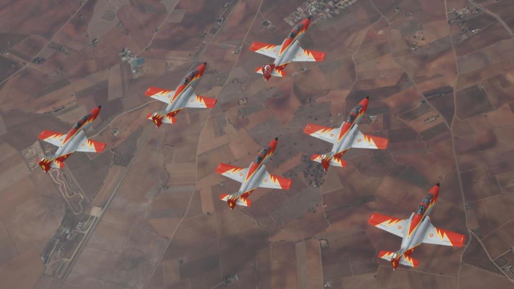 La Patrulla Águila en sus CASA C-101