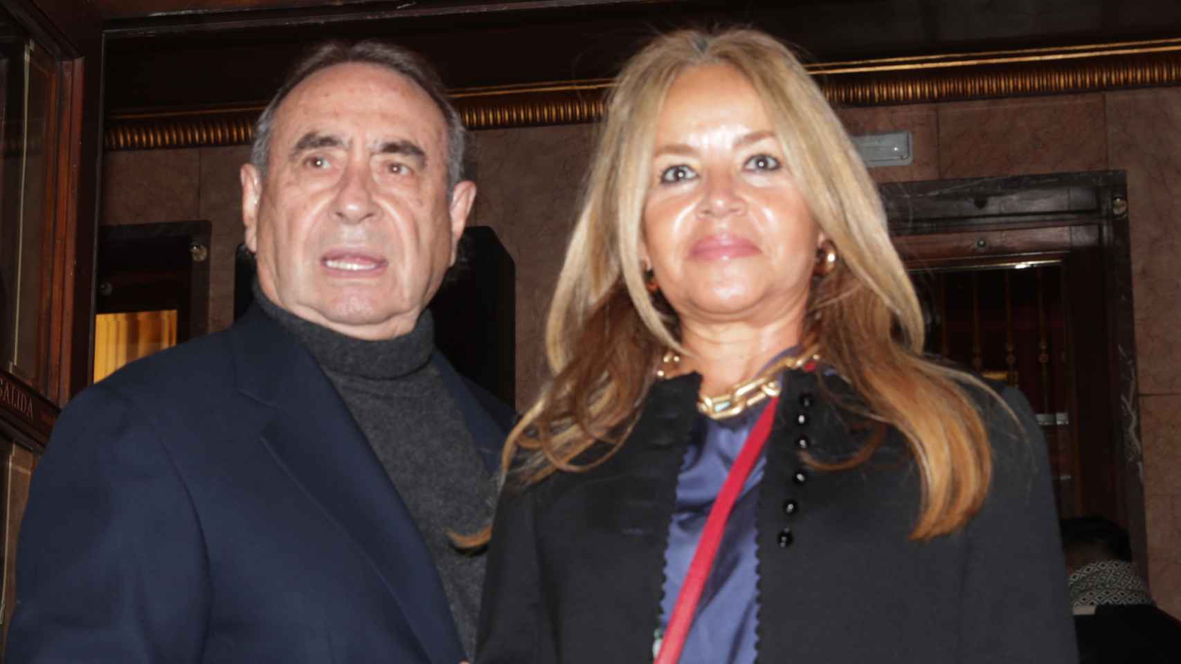 Pedro Trapote y su mujer, Begoña, en un acto público en Madrid en febrero de 2022.