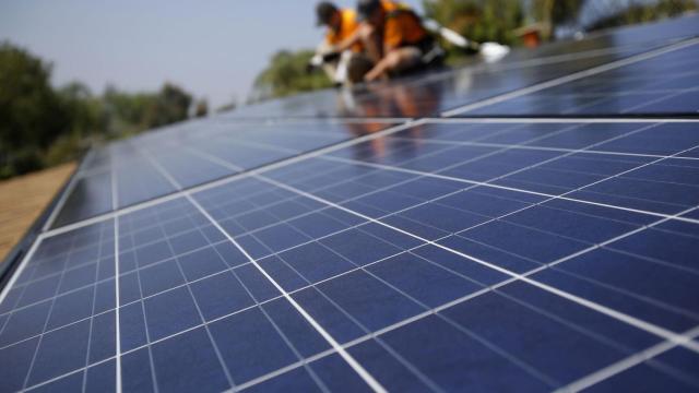 Una instalación de placas fotovoltaicas, en imagen de archivo.