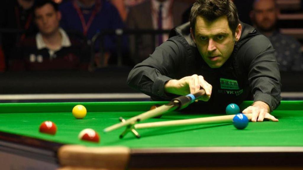 El múltiple campeón del mundo de snooker Ronnie O’Sullivan en una partida