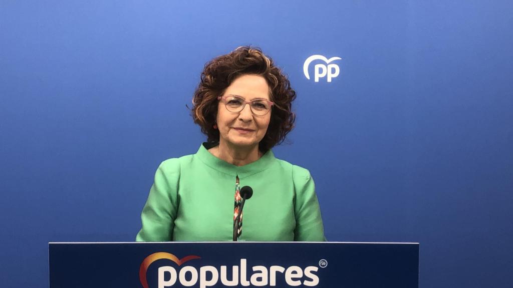 Carmen Riolobos durante una rueda de prensa.