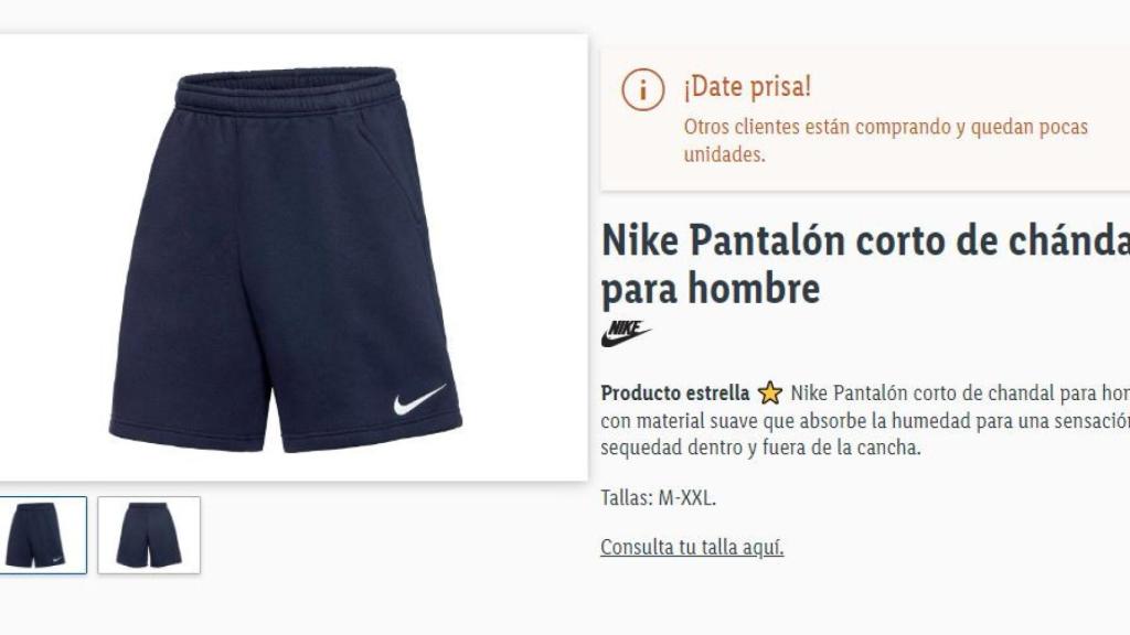 Pantalón Nike corto de chándal