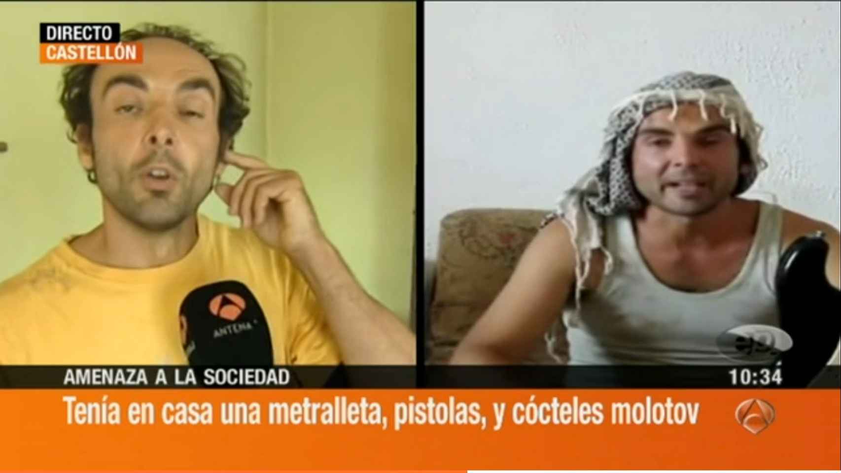 El 'youtuber' de Castellón durante una entrevista en televisión.