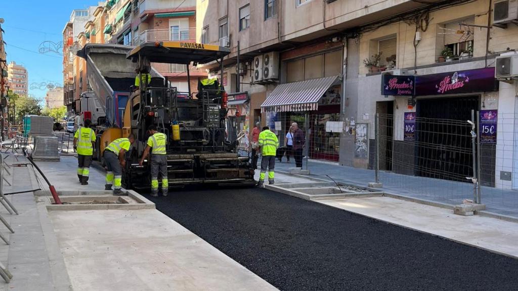 Las obras de la calle San Mateo.