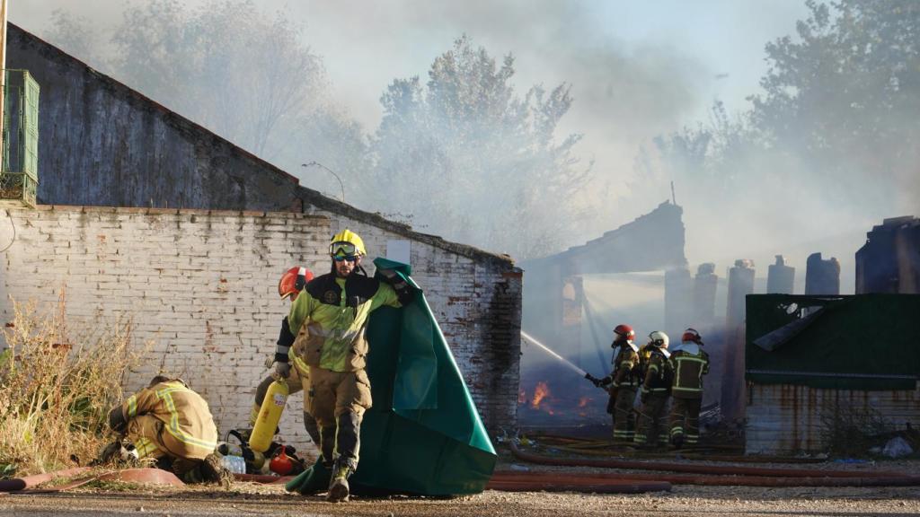 Un incendio en una finca en Valladolid