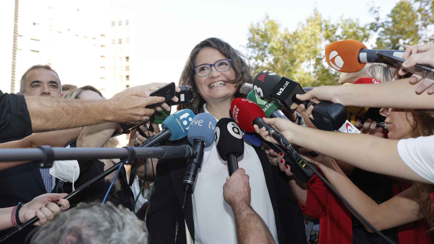Mónica Oltra acude a declarar al juzgado el pasado mes de septiembre.