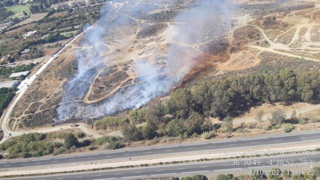 Imagen del incendio.