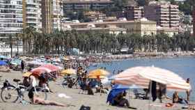 Imagen de archivo de las playas de Málaga.