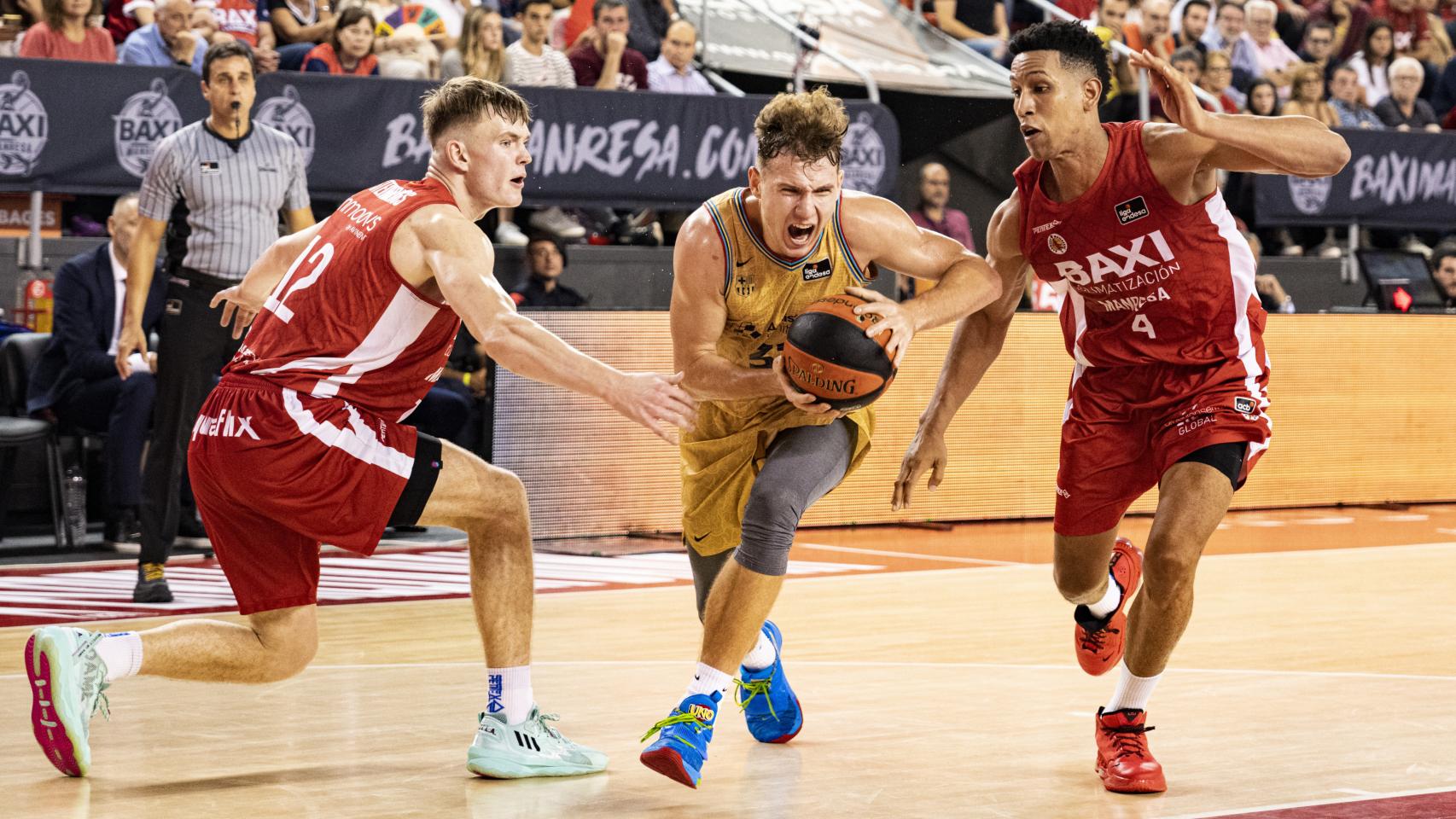 Rokas Jokubaitis, durante el partido de la Liga ACB frente al Baxi.