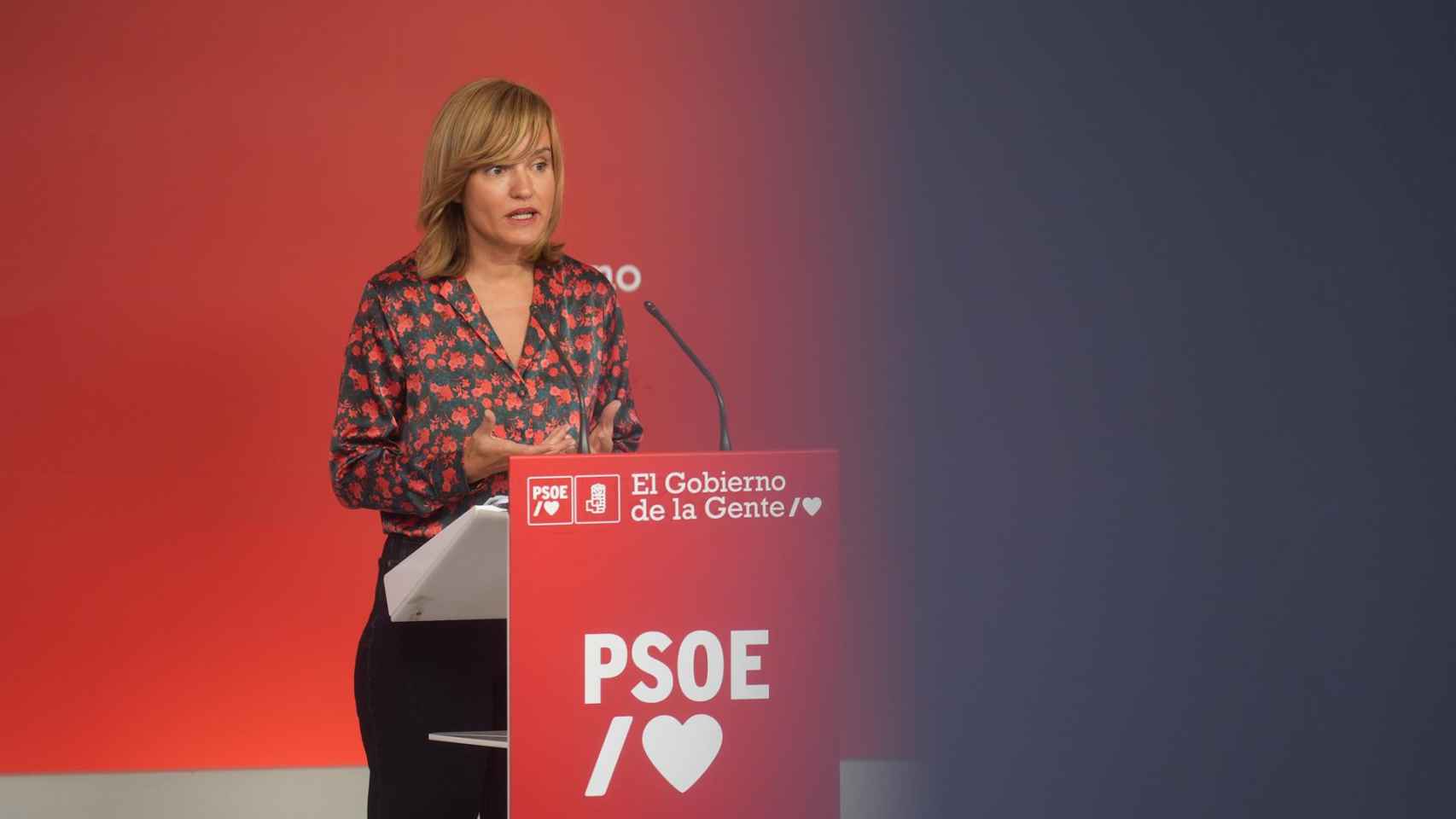 La portavoz de la Ejecutiva del PSOE y ministra de Educación y Formación Profesional, Pilar Alegría.