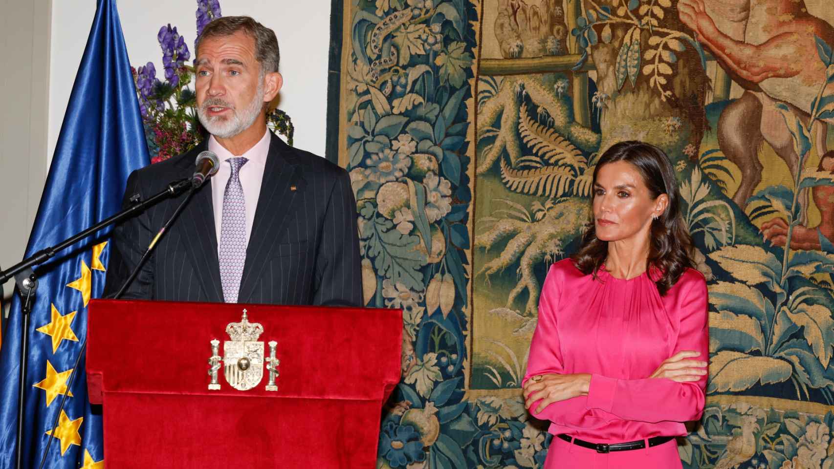 El Rey Felipe VI y la reina Letizia durante el evento que ha tenido lugar en Berlín