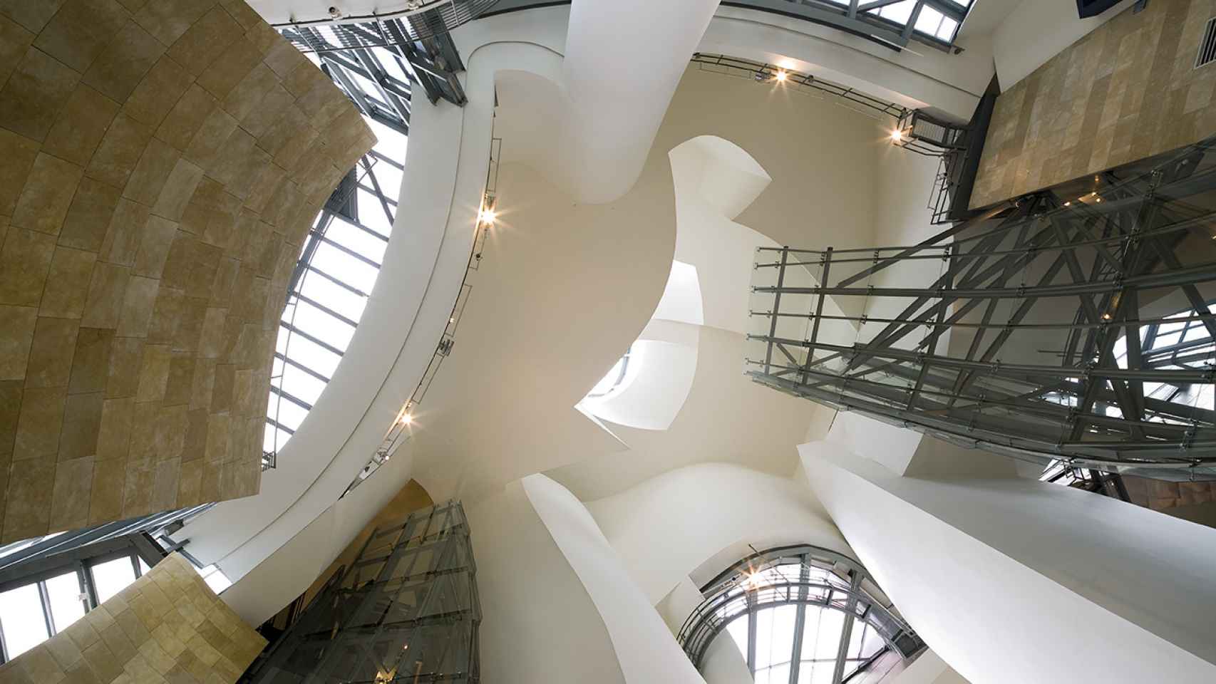Vista  interior del Museo Guggenheim.