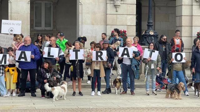 Protestas de PACMA Galicia en A Coruña.