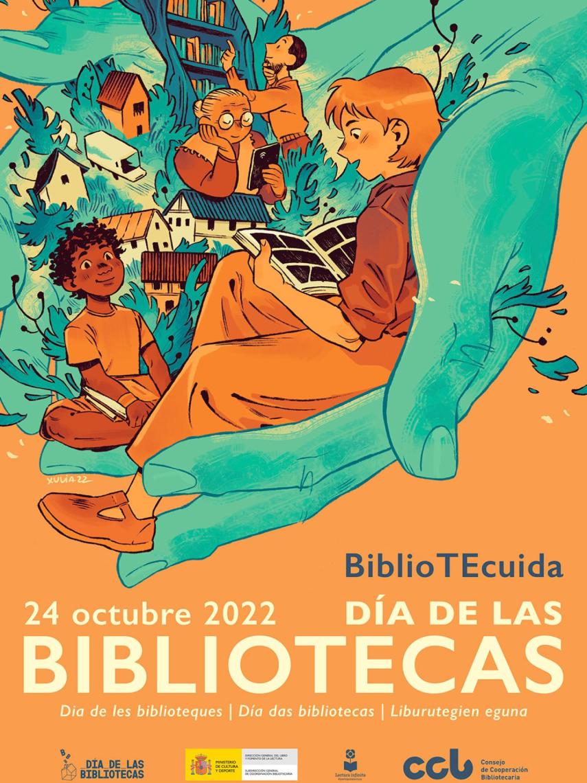 Cartel Día de la Biblioteca 2022