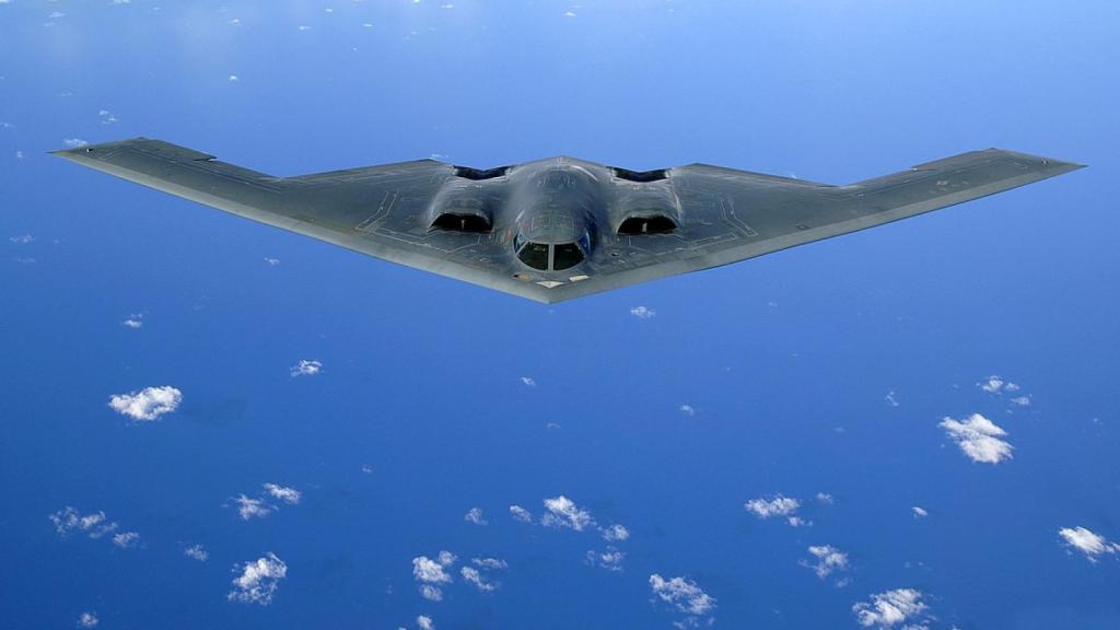 B-2 Spirit en pleno vuelo