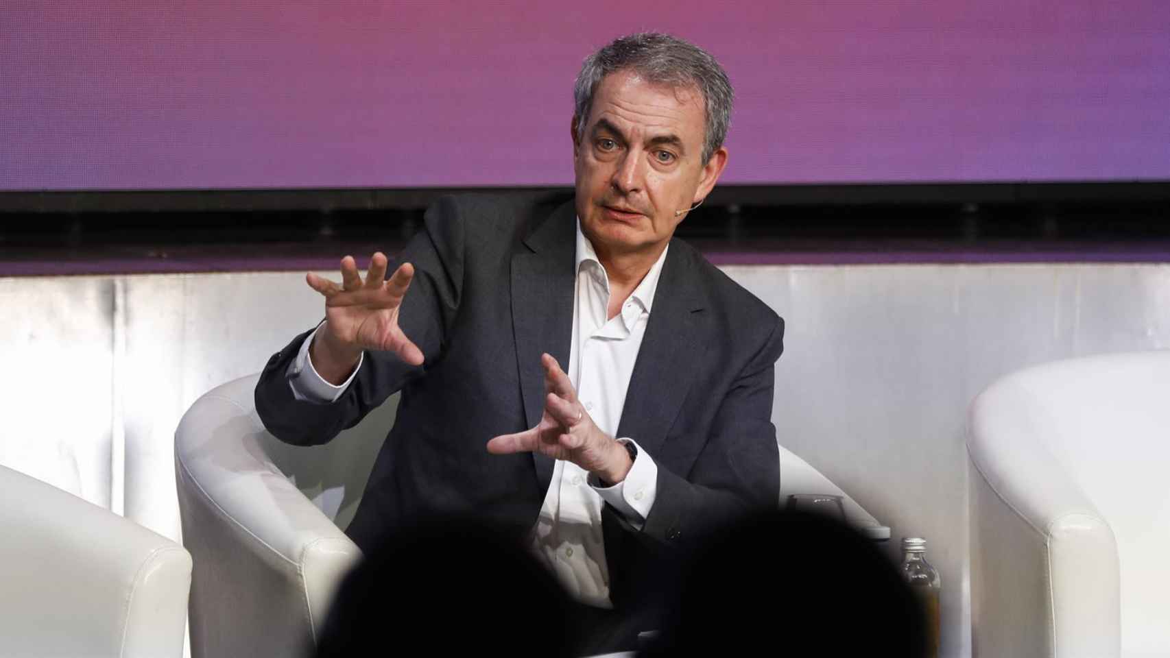 El expresidente del Gobierno, José Luis Rodríguez Zapatero, este lunes.
