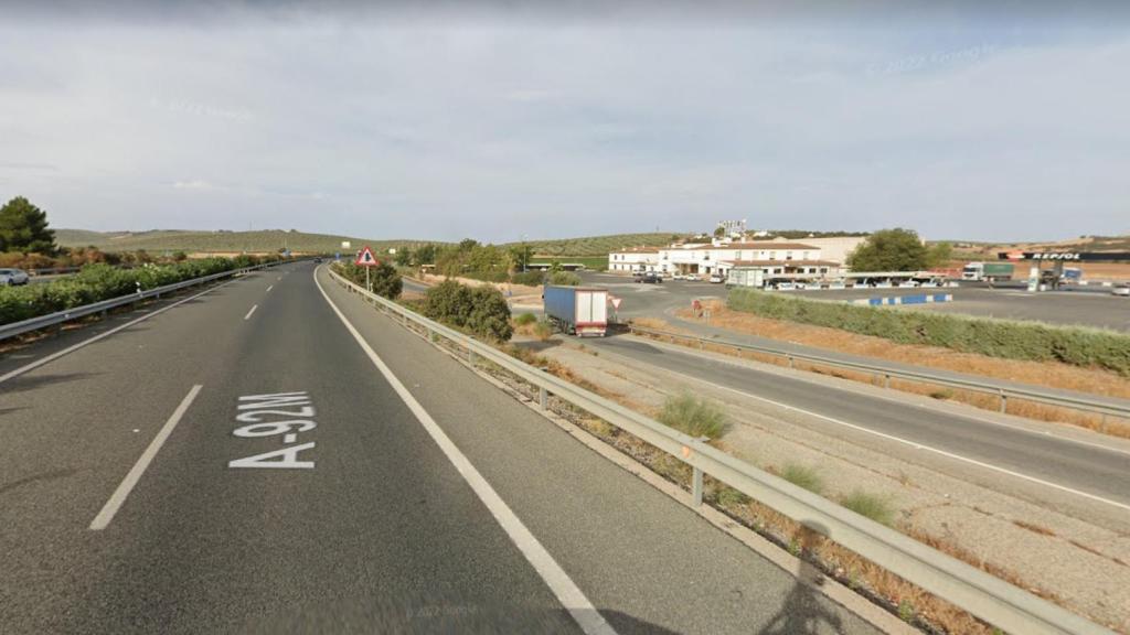 Punto de la A-92 donde sucedió uno de los accidentes.